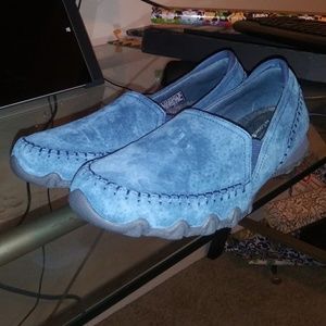 N Skechers Relaxed Fit Suede Slip-On Alumni Shoes